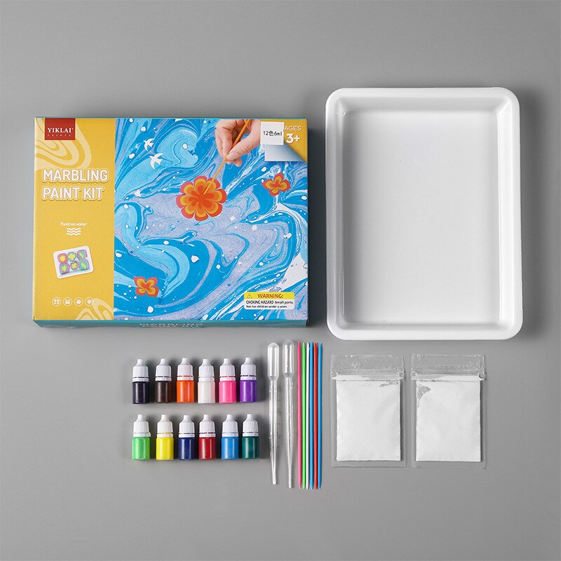 Marmorier-Wasserkunst-Malset™ + GRATIS Set mit 12 zusätzlichen Farbtöpfen (im Wert €30)