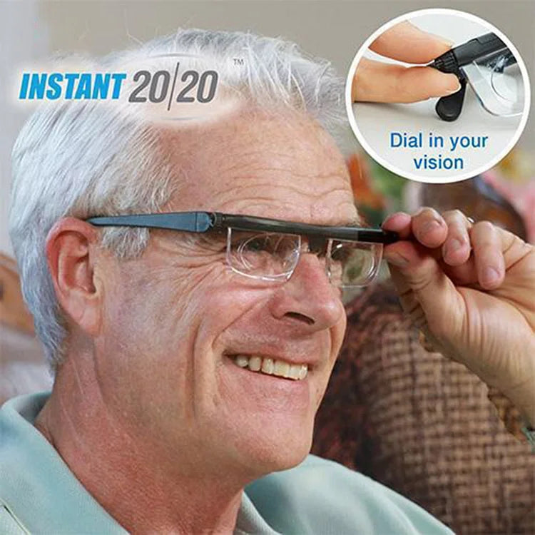 DialVision™️ Brille mit einstellbarem Fokus für Nah- und Fernsicht