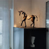 Lade das Bild in den Galerie-Viewer, Das Stahlpferd™ Kunstskulptur mit LED-Leuchten | 100% Handarbeit