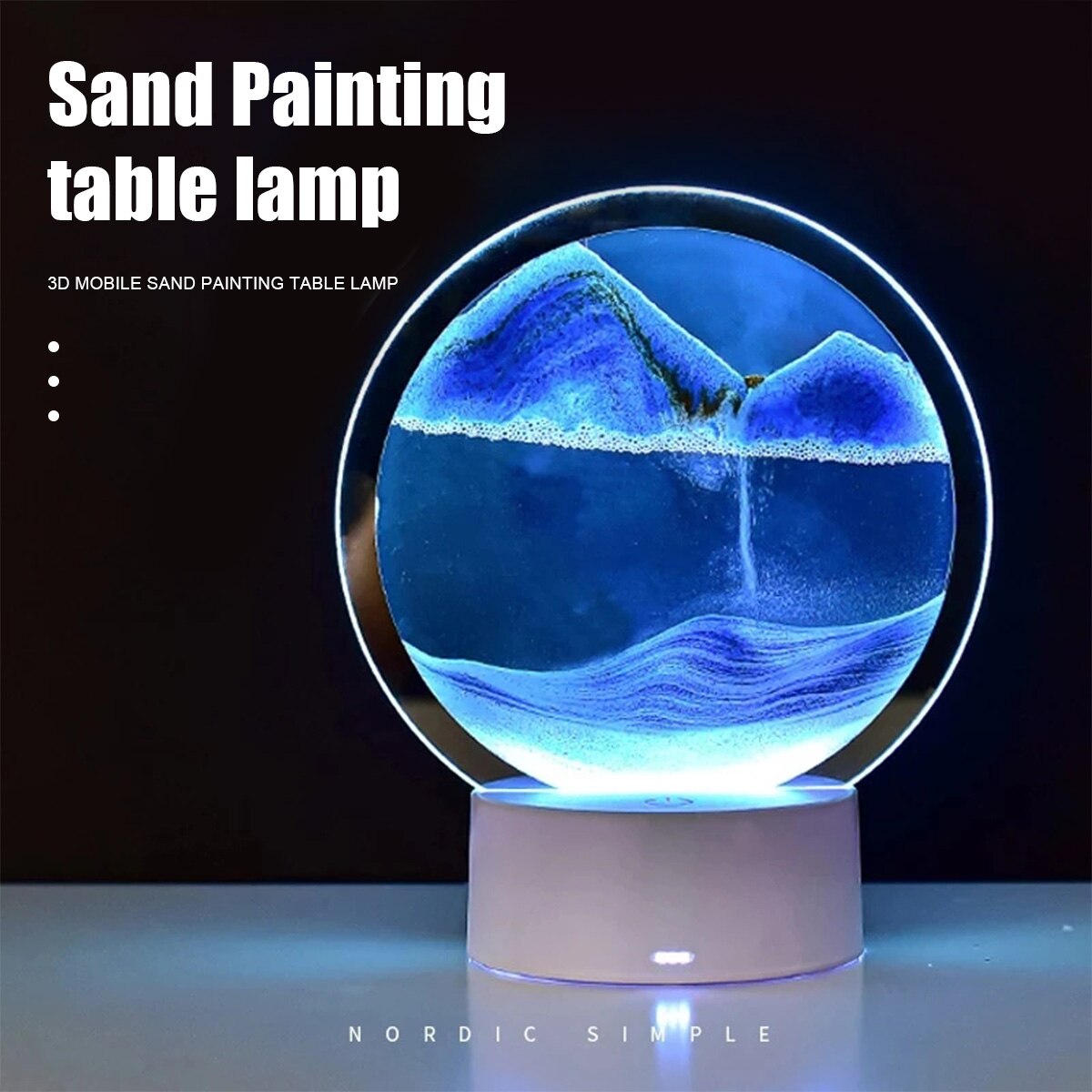AtmoScape™ Sanduhr Kunstrahmen LED Stimmungslampe
