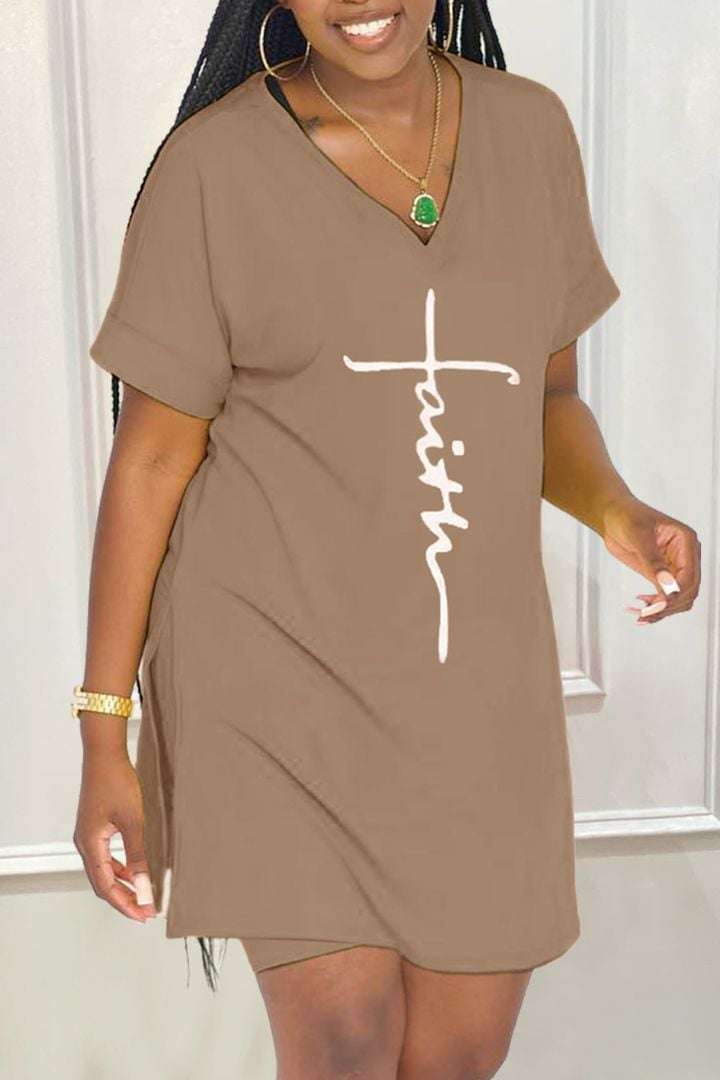 Faith Softy™️ Bequemes Kleid in Übergröße